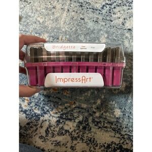 ImpressArt Bridgette 3MM Metal Stamps Uppercase Alphabet & Symbols Set 33 Piece